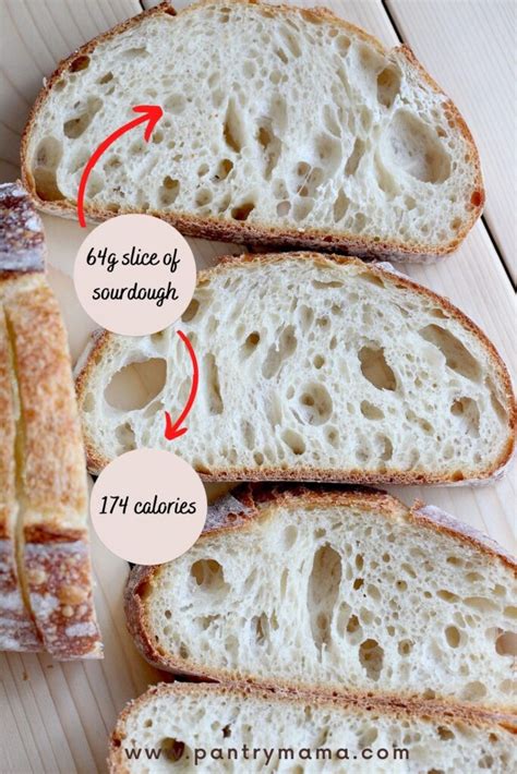 how many calories in a slice of sourdough